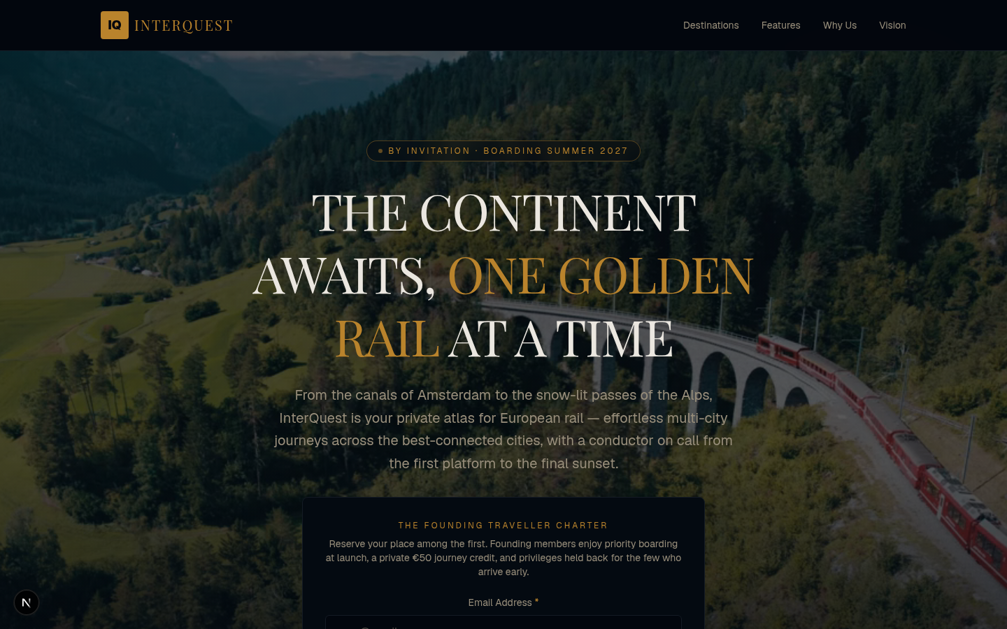 A preview of the InterQuest site